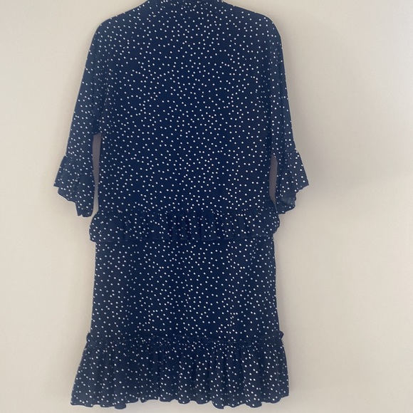 Jasambac polka dot blue & white dress size S - Picture 6 of 9